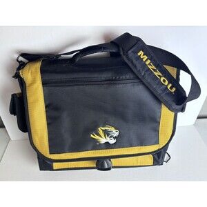 MISSOURI Messenger Nylon Black Laptop Computer Bag Mizzou Tigers Suitcase